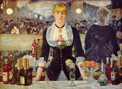 Een bar in de Folie-Bergère van Edouard Manet